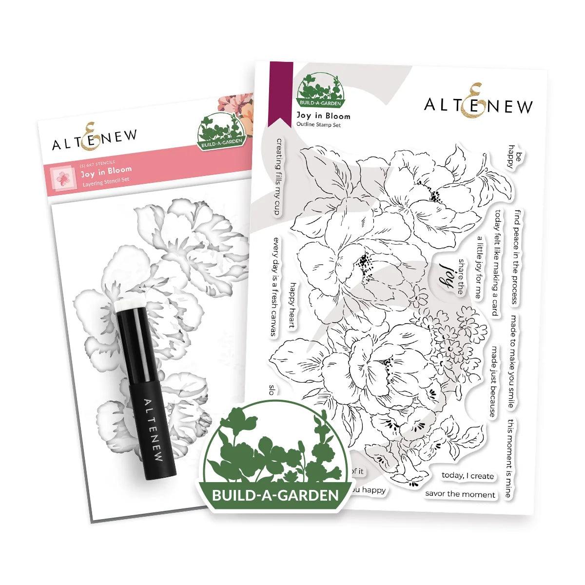 Altenew - Clear Stamps &amp; Stencils - Build-A-Garden: Joy in Bloom-ScrapbookPal