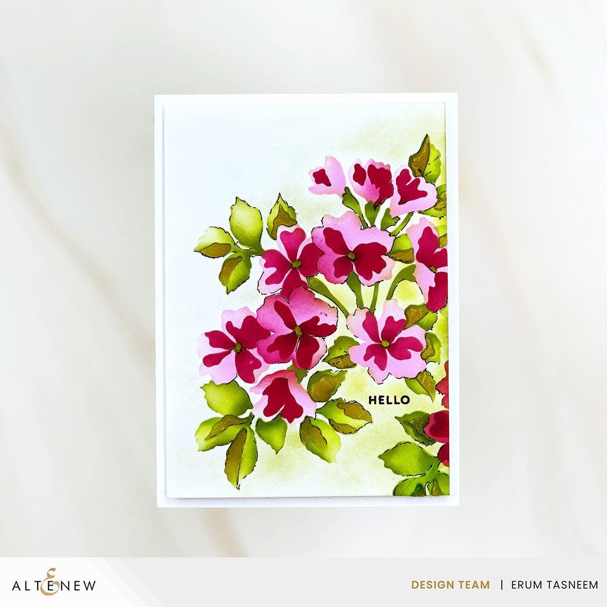 Altenew - Clear Stamps, Stencils, & Dies - Build-A-Garden: Happy Blossoms-ScrapbookPal