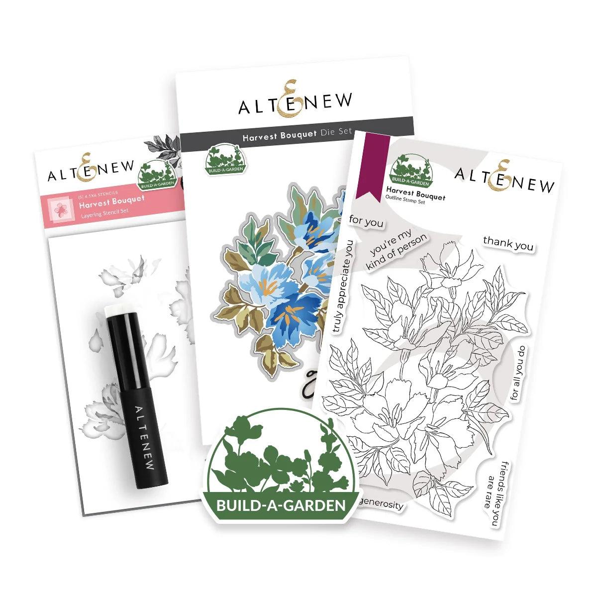 Altenew - Clear Stamps, Stencils & Dies - Build-A-Garden: Harvest Bouquet-ScrapbookPal