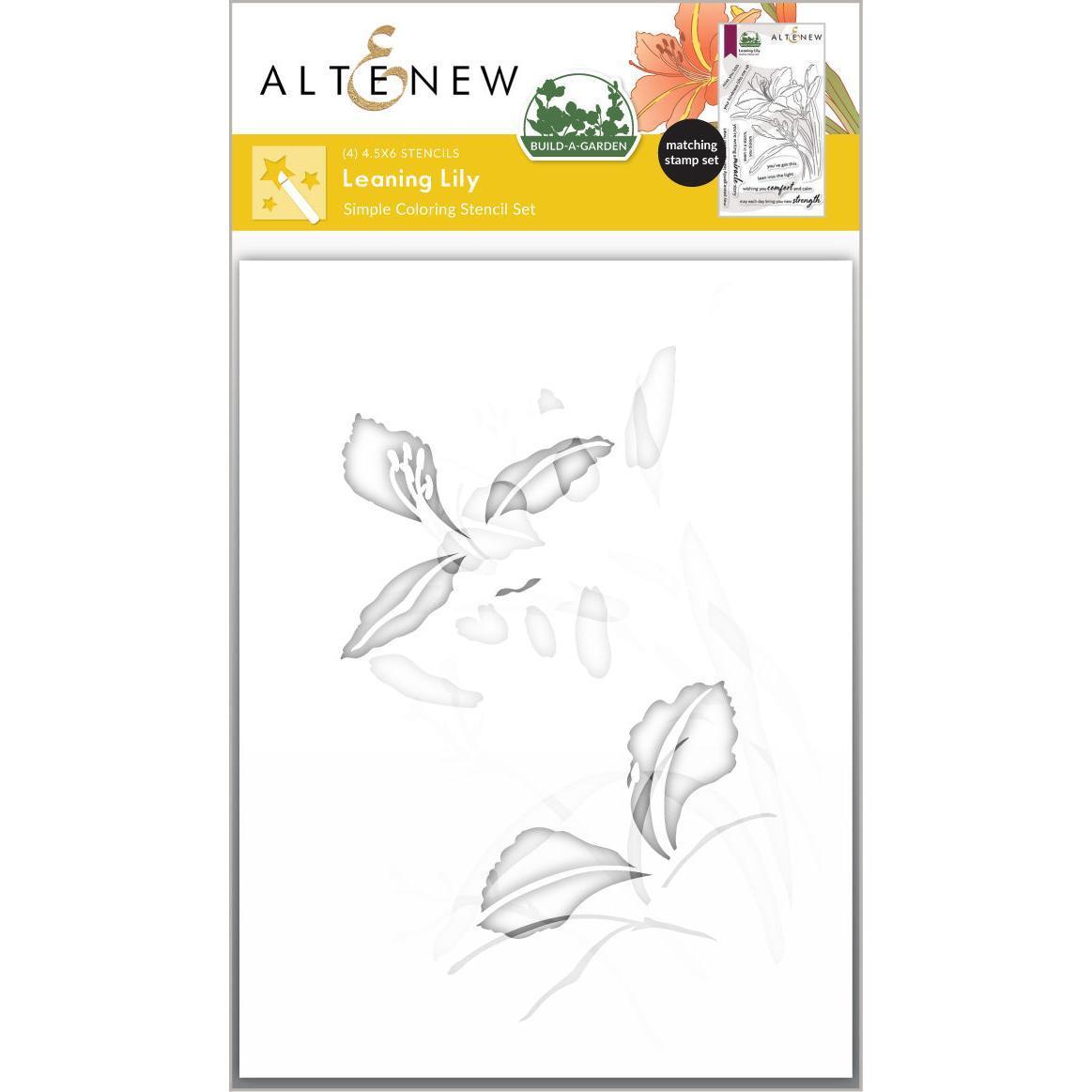 Altenew - Clear Stamps, Stencils & Dies - Build-A-Garden: Leaning Lily-ScrapbookPal