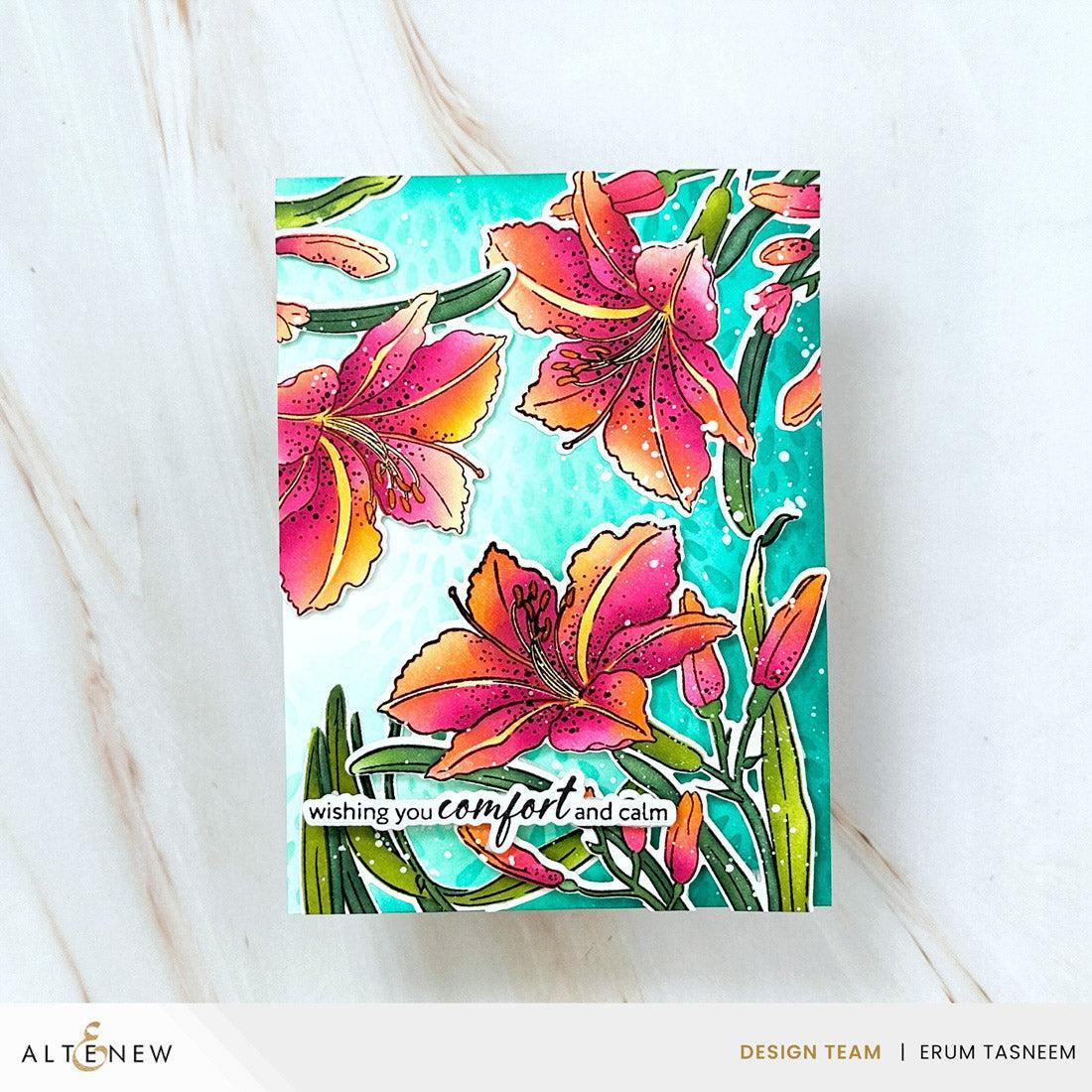 Altenew - Clear Stamps, Stencils & Dies - Build-A-Garden: Leaning Lily-ScrapbookPal
