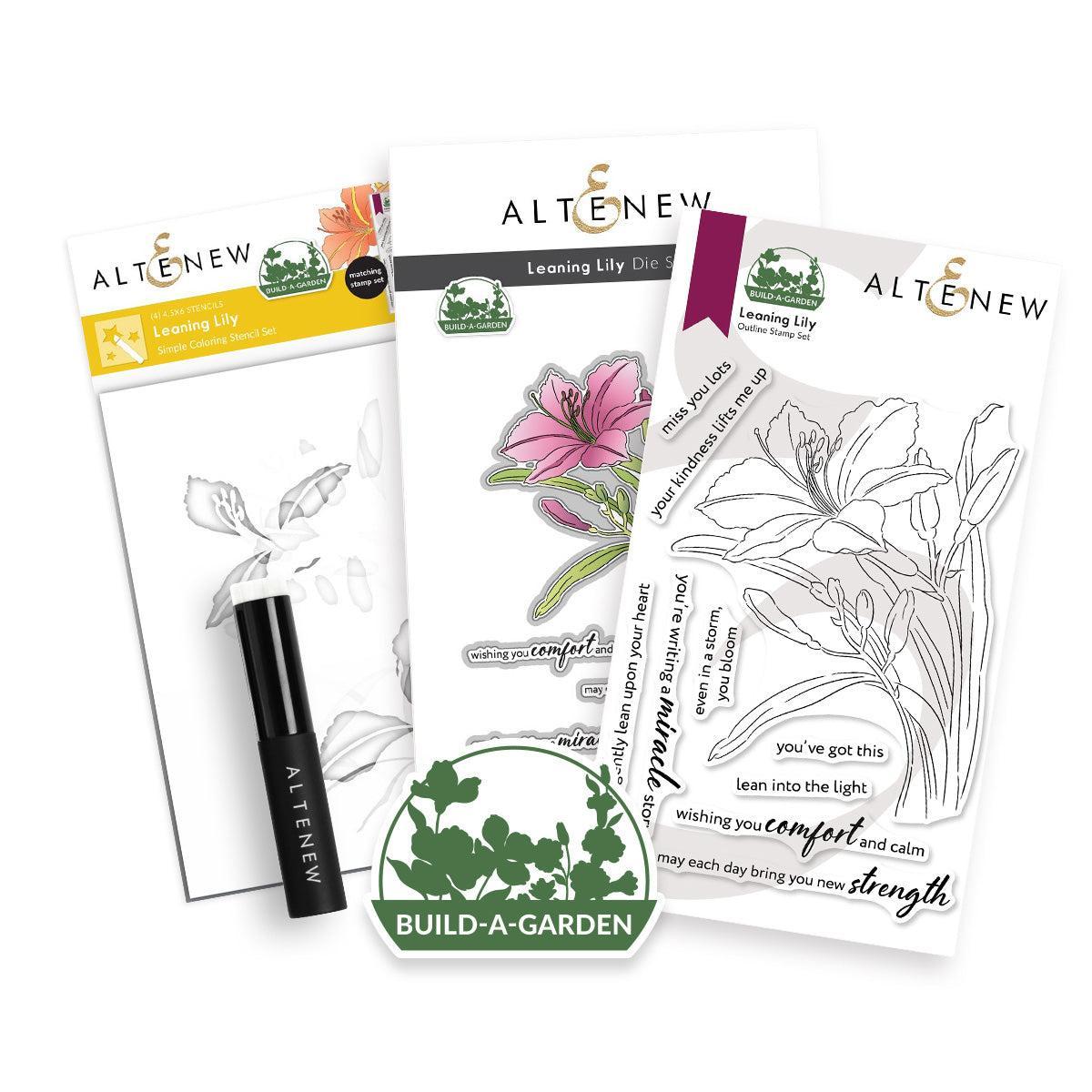 Altenew - Clear Stamps, Stencils & Dies - Build-A-Garden: Leaning Lily-ScrapbookPal