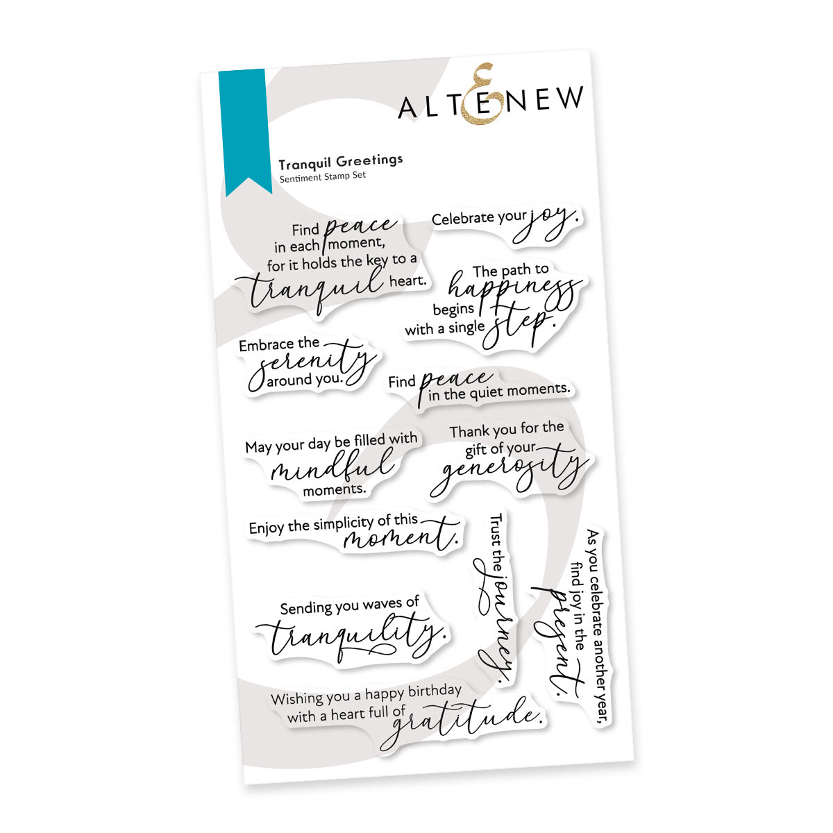 Altenew - Clear Stamps - Tranquil Greetings-ScrapbookPal