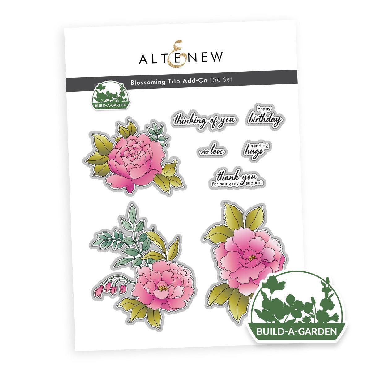Altenew - Dies - Build-A-Garden: Blossoming Trio Add-On-ScrapbookPal