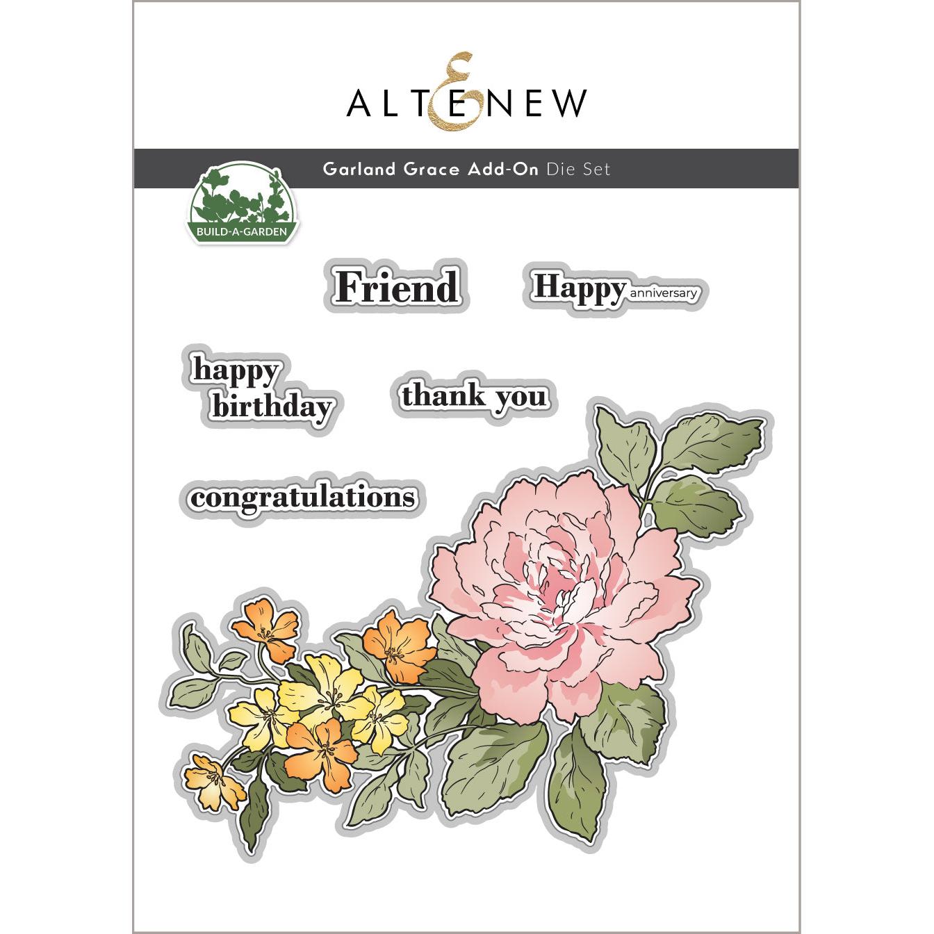 Altenew - Dies - Build-A-Garden: Garland Grace Add-On-ScrapbookPal