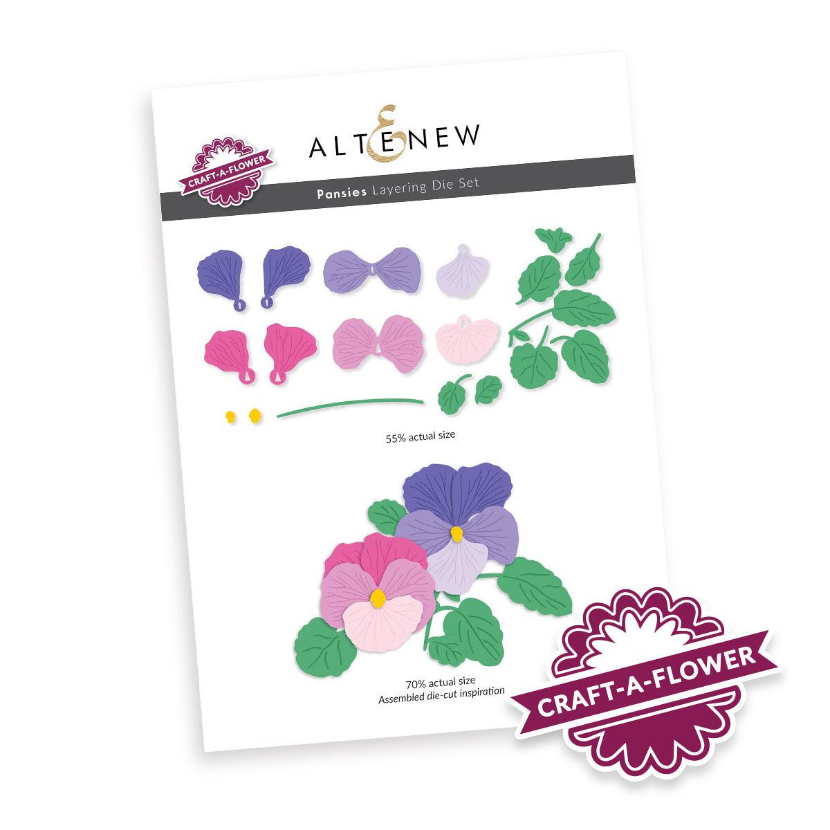 Altenew - Dies - Craft-A-Flower: Pansies Layering-ScrapbookPal