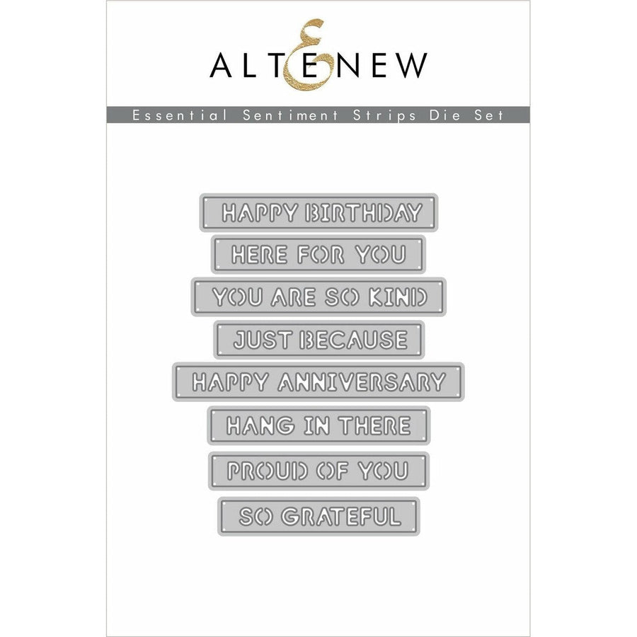 Altenew - Dies - Essential Sentiment Strips-ScrapbookPal