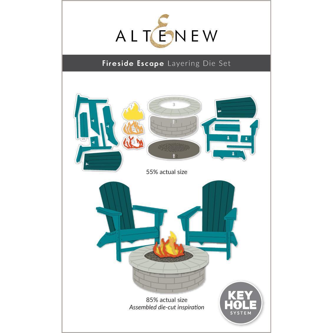 Altenew - Dies - Fireside Escape-ScrapbookPal