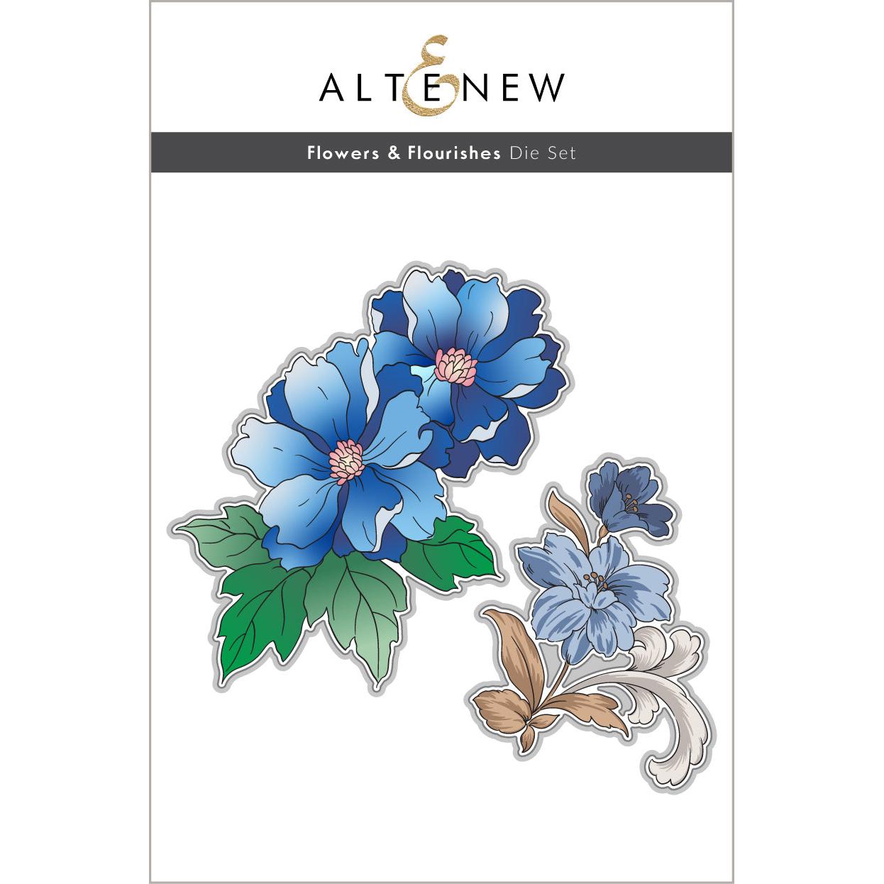 Altenew - Dies - Flowers &amp; Flourishes-ScrapbookPal