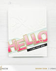 Altenew - Dies - Outlined Hello-ScrapbookPal