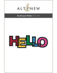 Altenew - Dies - Outlined Hello-ScrapbookPal