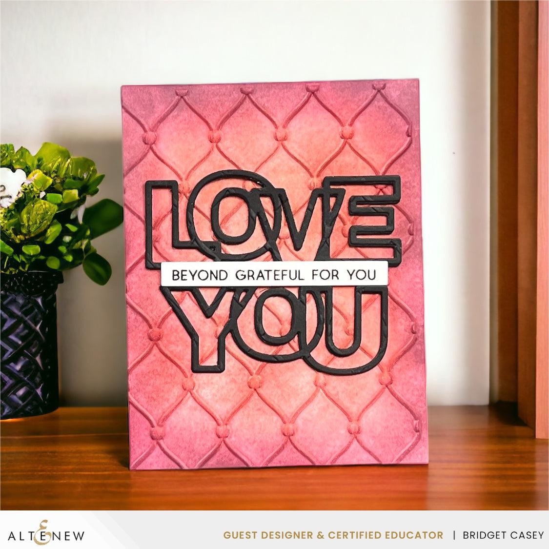 Altenew - Dies - Outlined Love You-ScrapbookPal