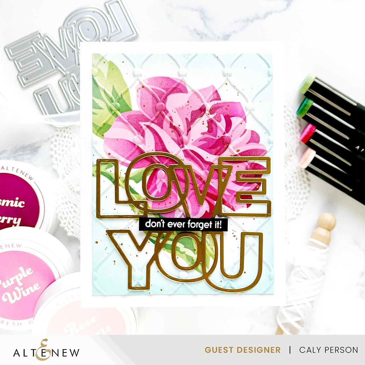 Altenew - Dies - Outlined Love You-ScrapbookPal