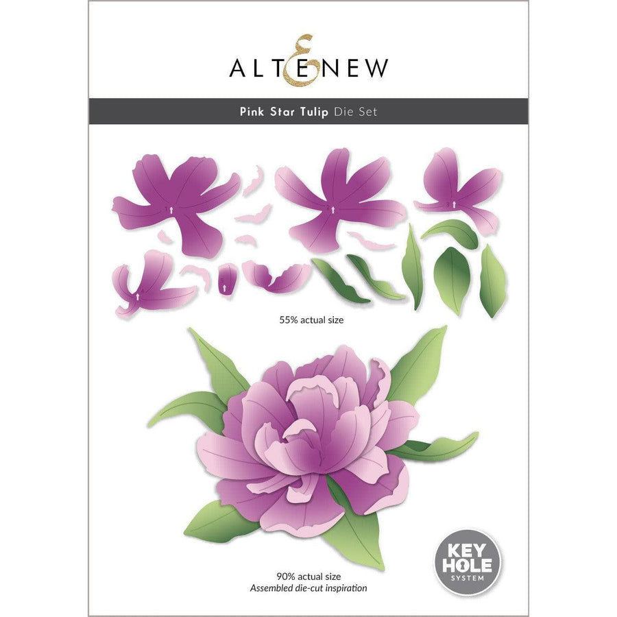 Altenew - Dies - Pink Star Tulip Layering-ScrapbookPal