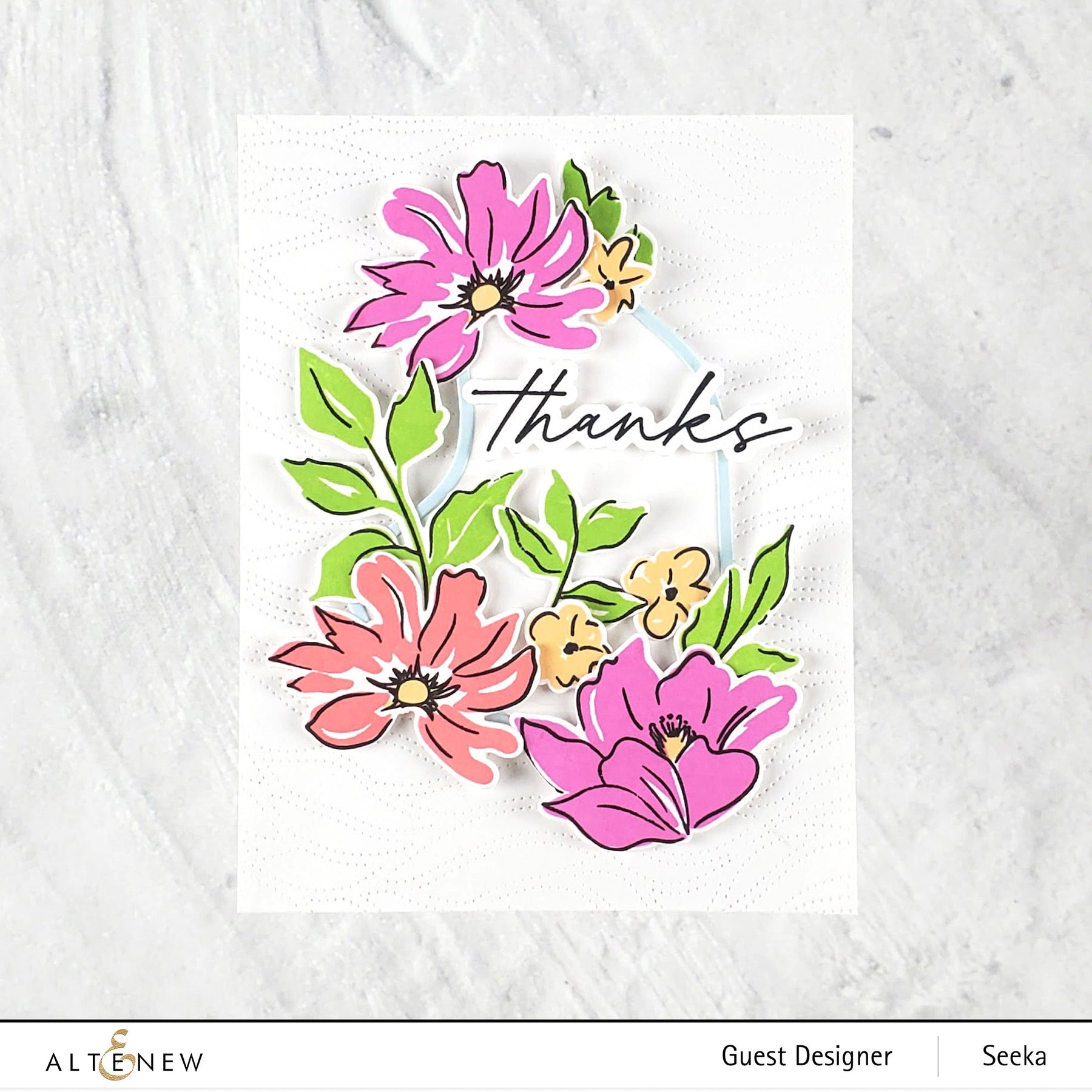 Altenew - Dies - Pond Flowers-ScrapbookPal