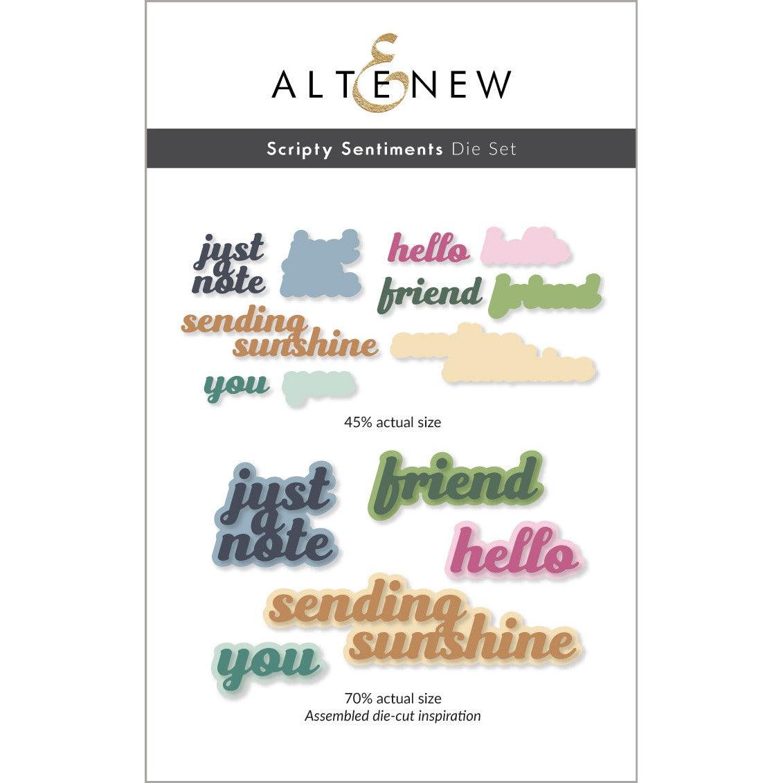 Altenew - Dies - Scripty Sentiments-ScrapbookPal