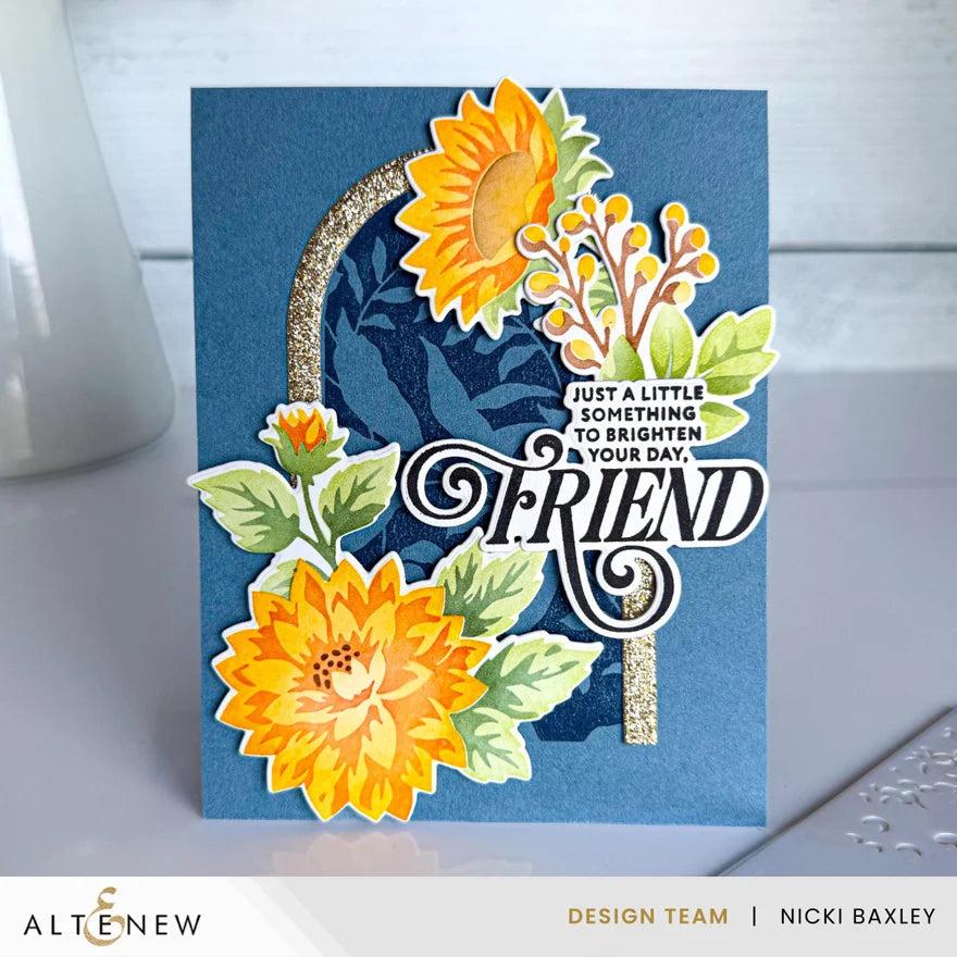 Altenew - Dies - Stencil Art: Botanical Argyle Add-on-ScrapbookPal