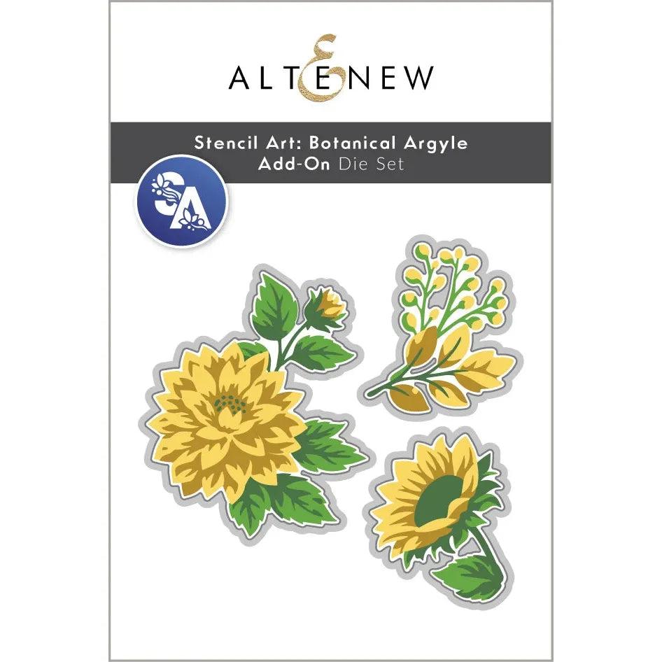 Altenew - Dies - Stencil Art: Botanical Argyle Add-on-ScrapbookPal