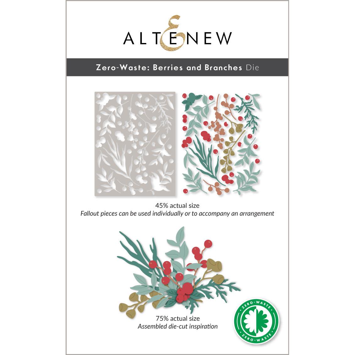 Altenew - Dies - Zero-Waste: Berries and Branches-ScrapbookPal