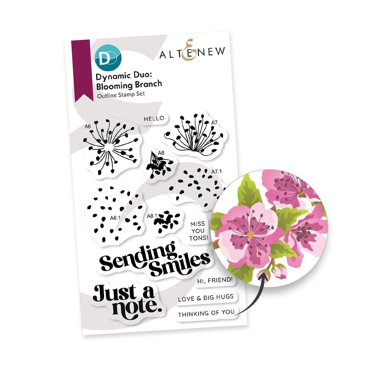 Altenew - Dynamic Duo: Blooming Branch & Add-on Die Bundle-ScrapbookPal