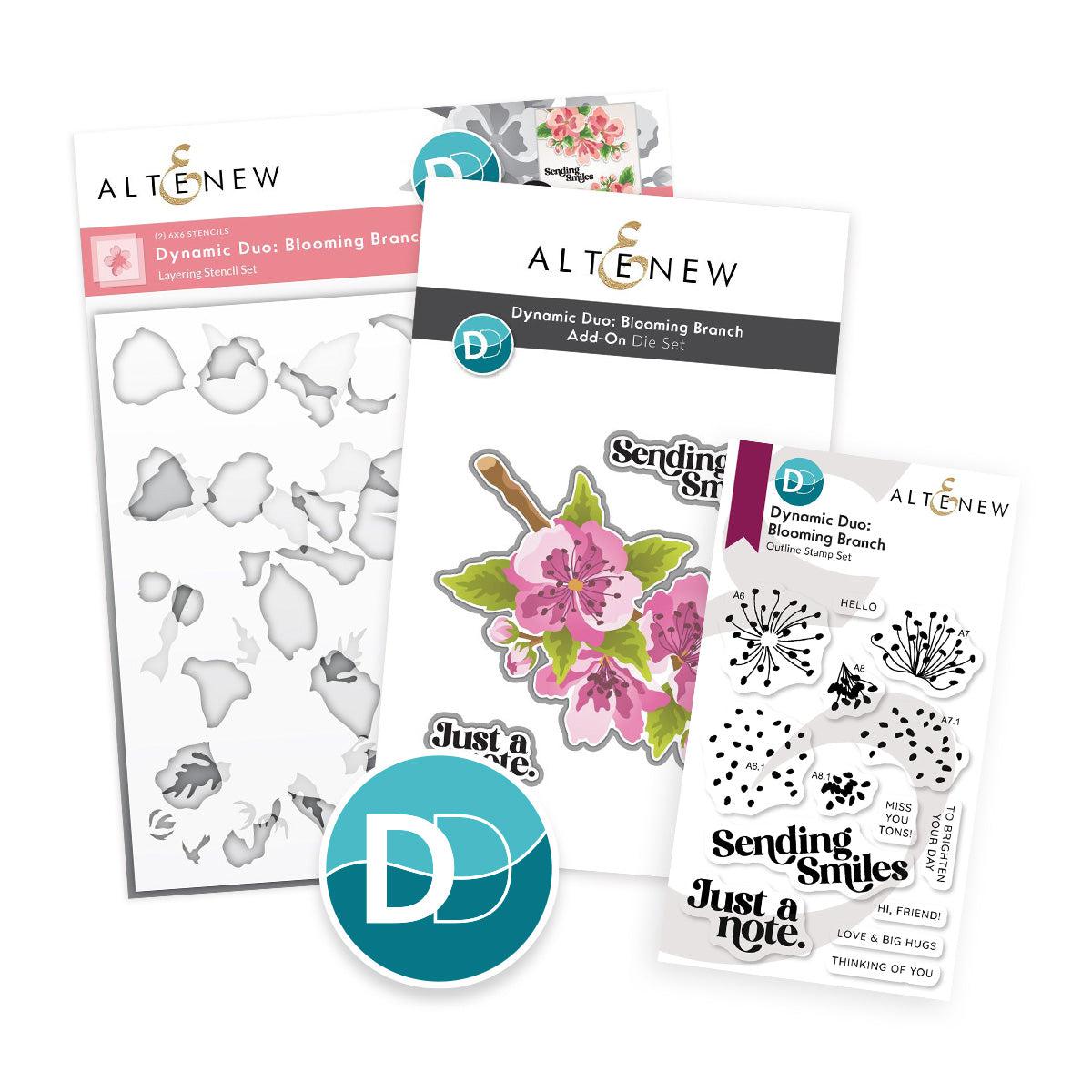 Altenew - Dynamic Duo: Blooming Branch &amp; Add-on Die Bundle-ScrapbookPal