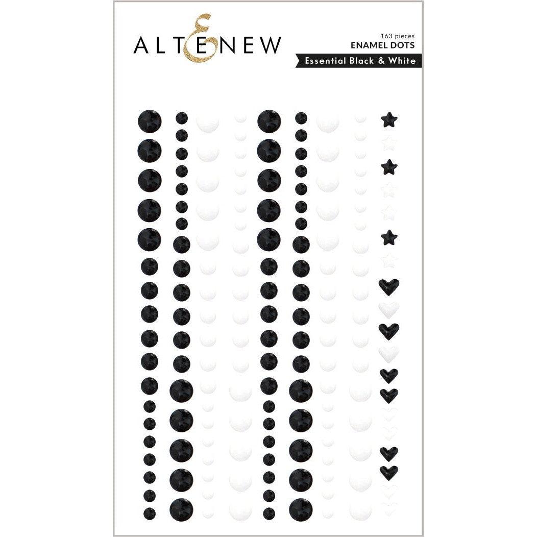 Altenew - Enamel Dots - Essential Black &amp; White-ScrapbookPal
