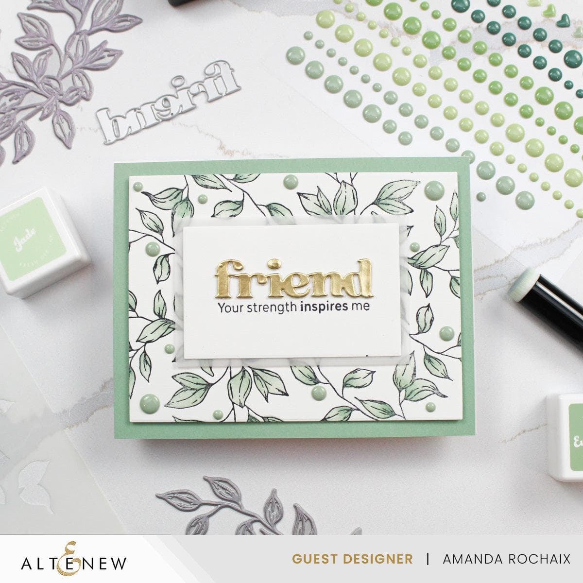 Altenew - Enamel Dots - Frosted Foliage-ScrapbookPal