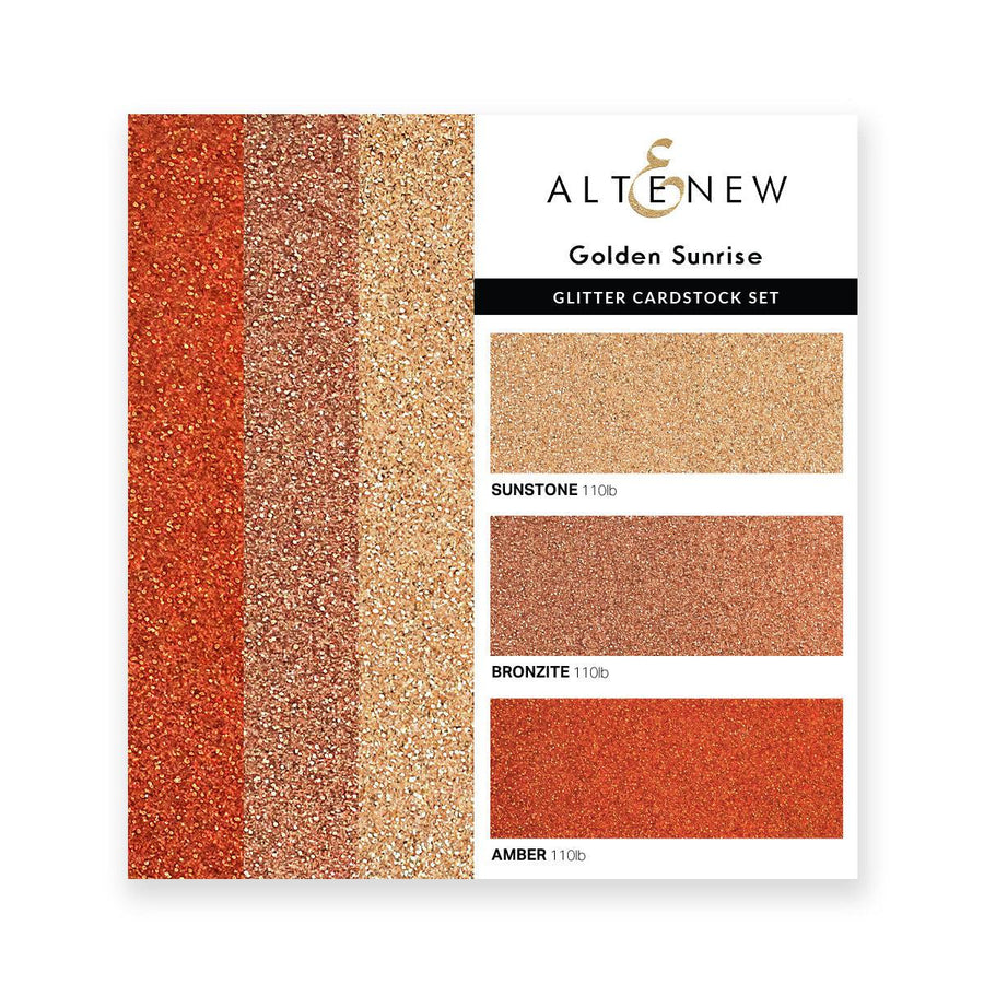Altenew - Glitter Cardstock Set - Golden Sunrise-ScrapbookPal