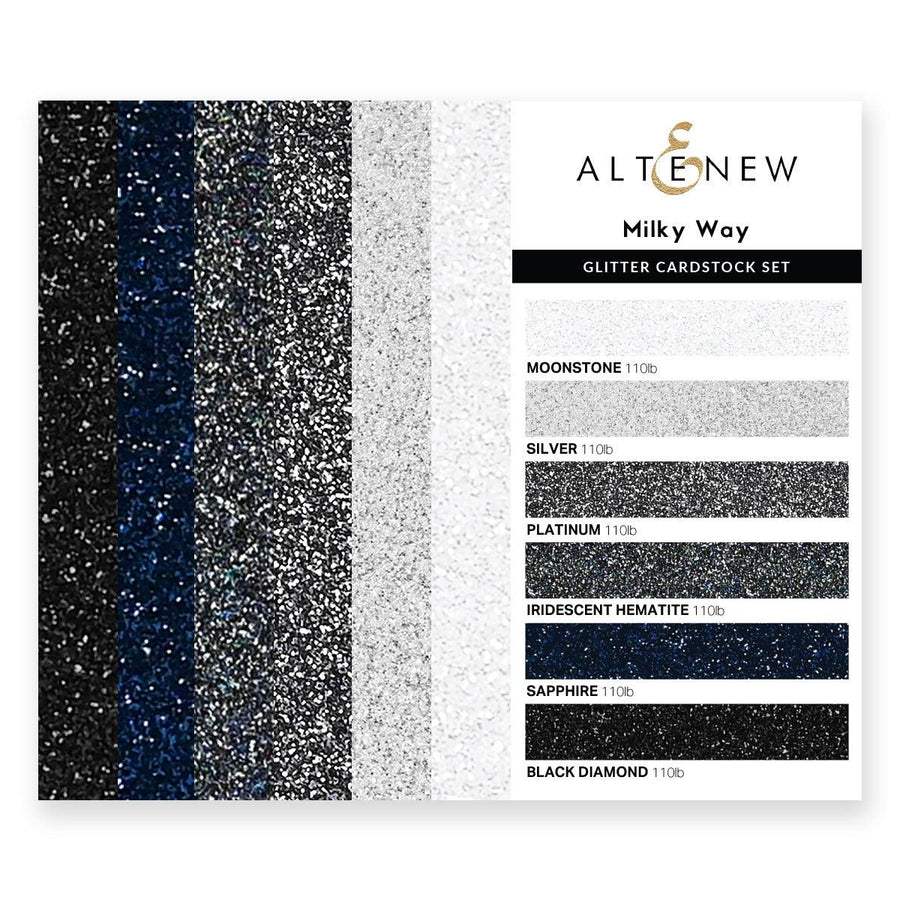 Altenew - Glitter Cardstock Set - Milky Way-ScrapbookPal