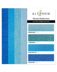 Altenew - Glitter Cardstock Set - Ocean Reflection-ScrapbookPal
