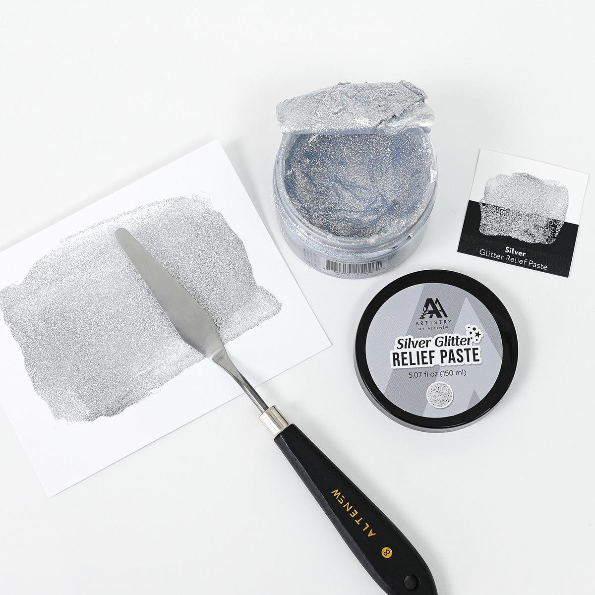 Altenew - Glitter Relief Paste - Silver-ScrapbookPal