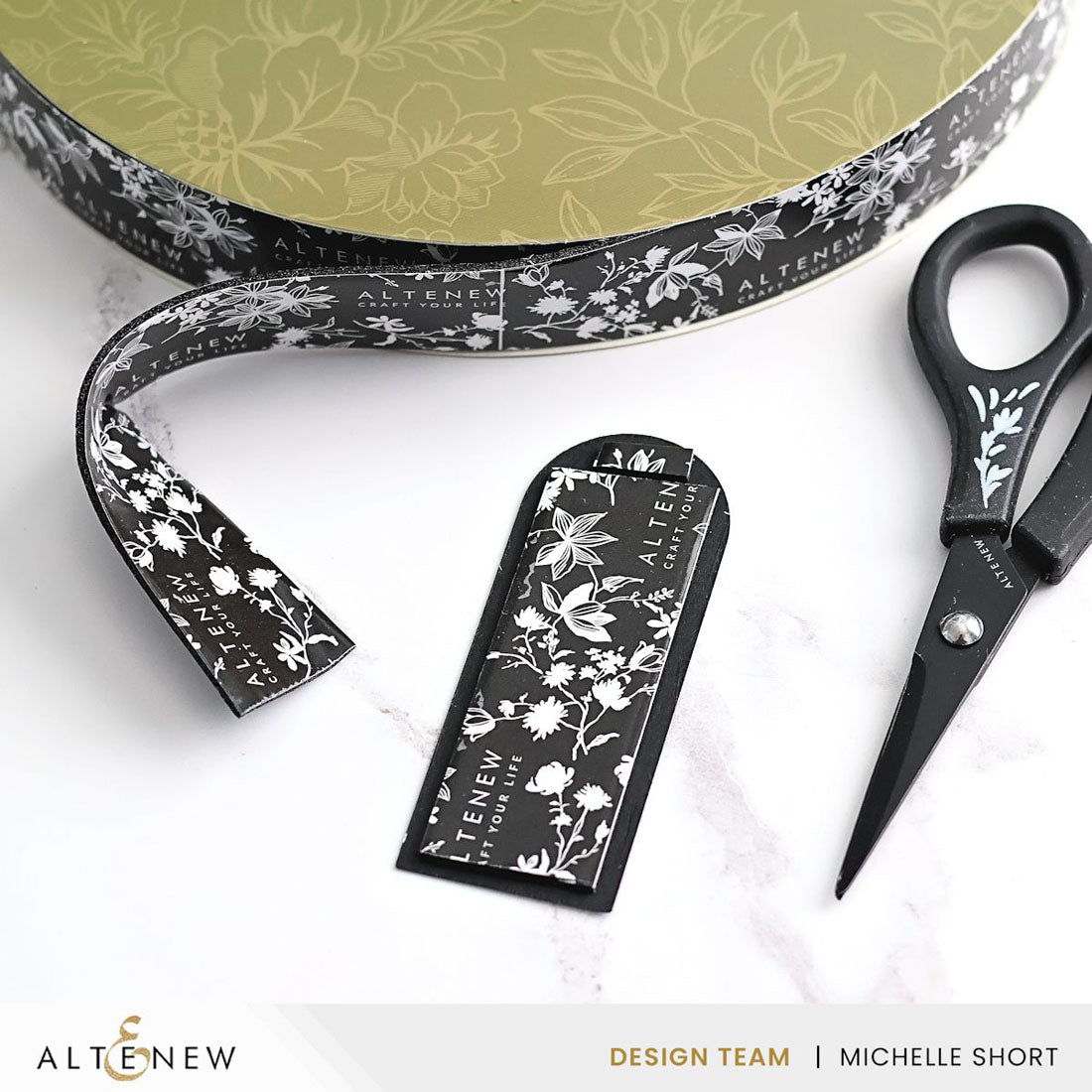 Altenew - Instant Dimension Foam Tape - Black - 1/16'' x 1'' x 15m-ScrapbookPal