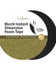 Altenew - Instant Dimension Foam Tape - Black - 1/16'' x 1'' x 15m-ScrapbookPal
