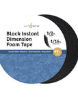 Altenew - Instant Dimension Foam Tape - Black - 1/16'' x 1/2'' x 15m-ScrapbookPal