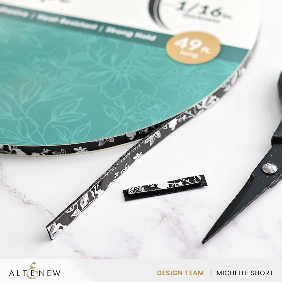 Altenew - Instant Dimension Foam Tape - Black - 1/16'' x 1/4'' x 15m-ScrapbookPal