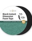 Altenew - Instant Dimension Foam Tape - Black - 1/16'' x 1/4'' x 15m-ScrapbookPal