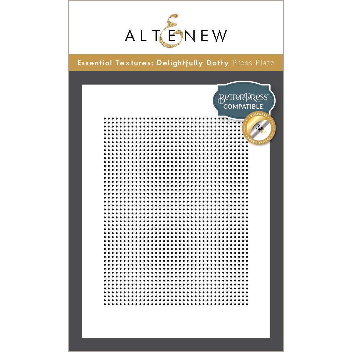 Altenew - Press Plates - Essential Textures: Delightfully Dotty-ScrapbookPal