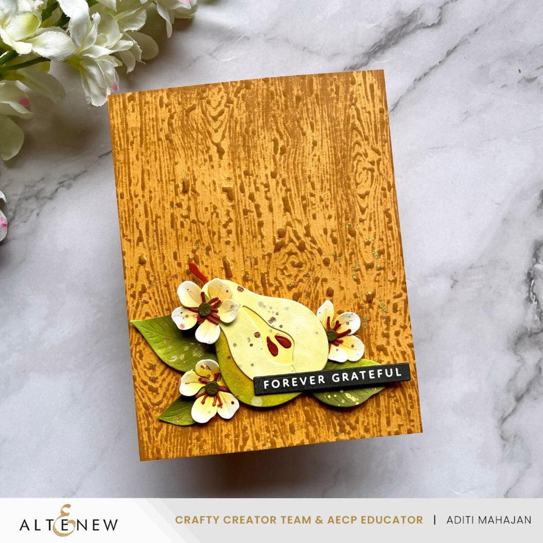 Altenew - Press Plates - Essential Textures: Fine Woodgrain-ScrapbookPal