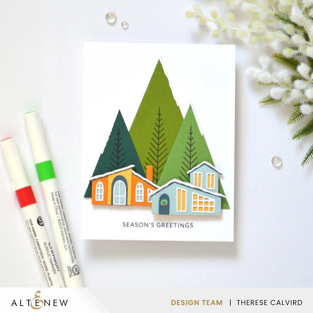 Altenew - Press Plates - Festive Triangles-ScrapbookPal