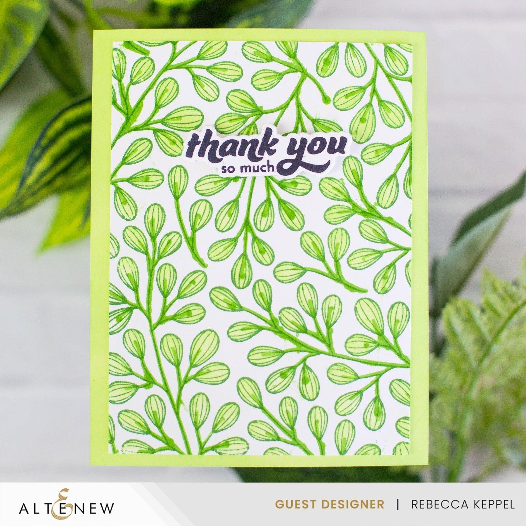 Altenew - Press Plates - Modern Leaf Background-ScrapbookPal