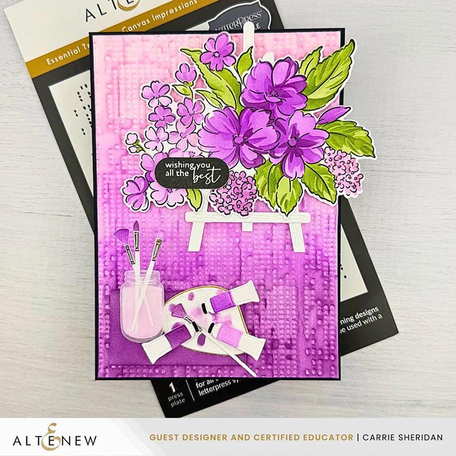 Altenew - Press Plates - One-Go: Solid Circular Sentiments-ScrapbookPal