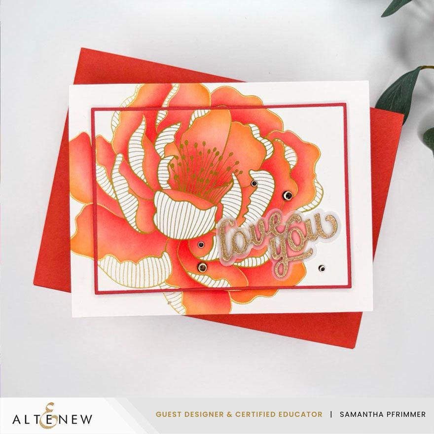Altenew - Press Plates &amp; Stencils - Magical Peony-ScrapbookPal