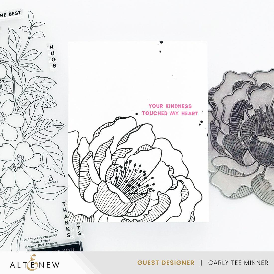 Altenew - Press Plates &amp; Stencils - Magical Peony-ScrapbookPal