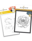 Altenew - Press Plates & Stencils - Magical Peony-ScrapbookPal