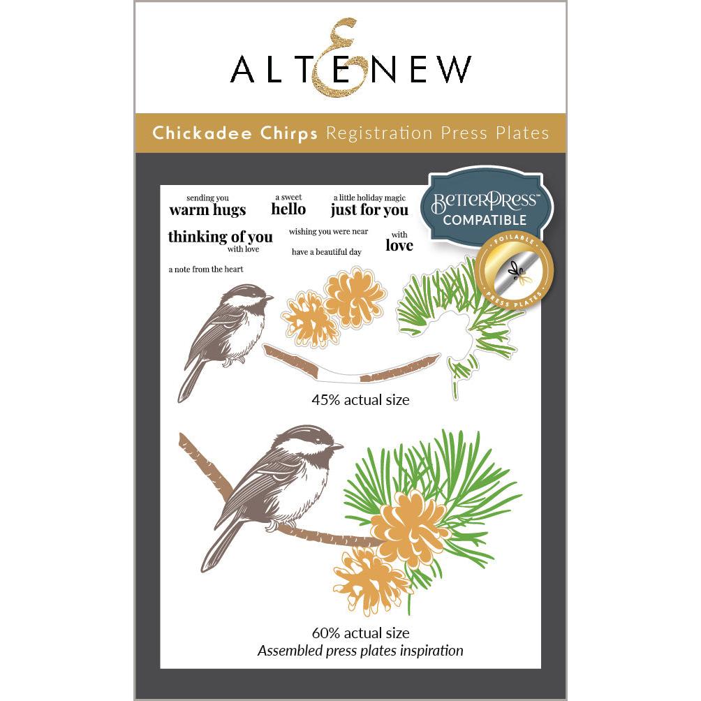 Altenew - Registration Press Plates - Chickadee Chirps-ScrapbookPal