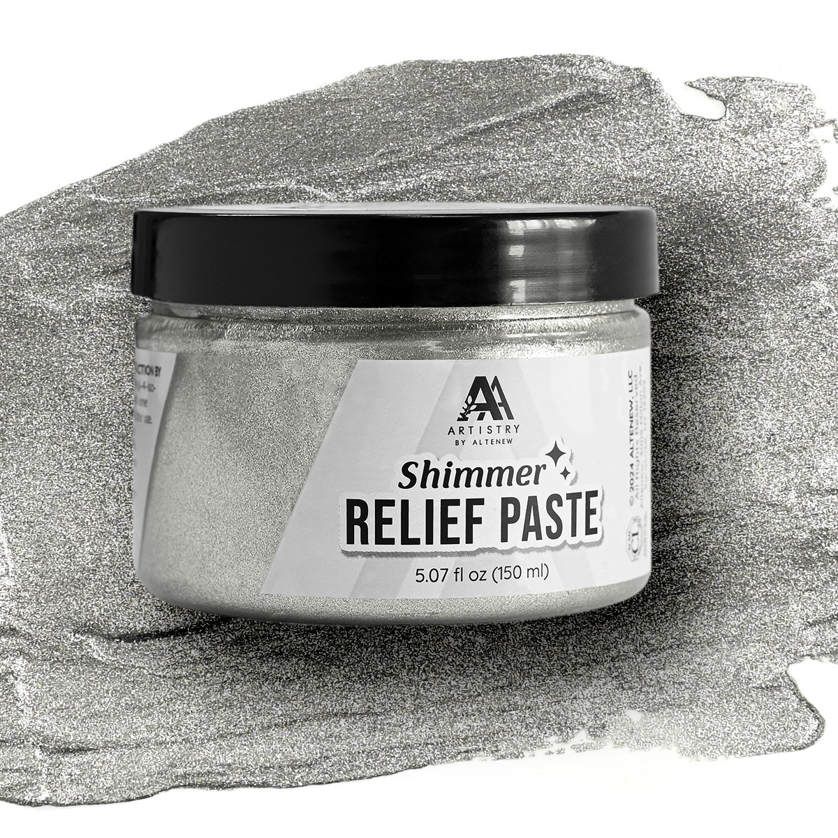 Altenew - Shimmer Relief Paste - Antique Silver-ScrapbookPal