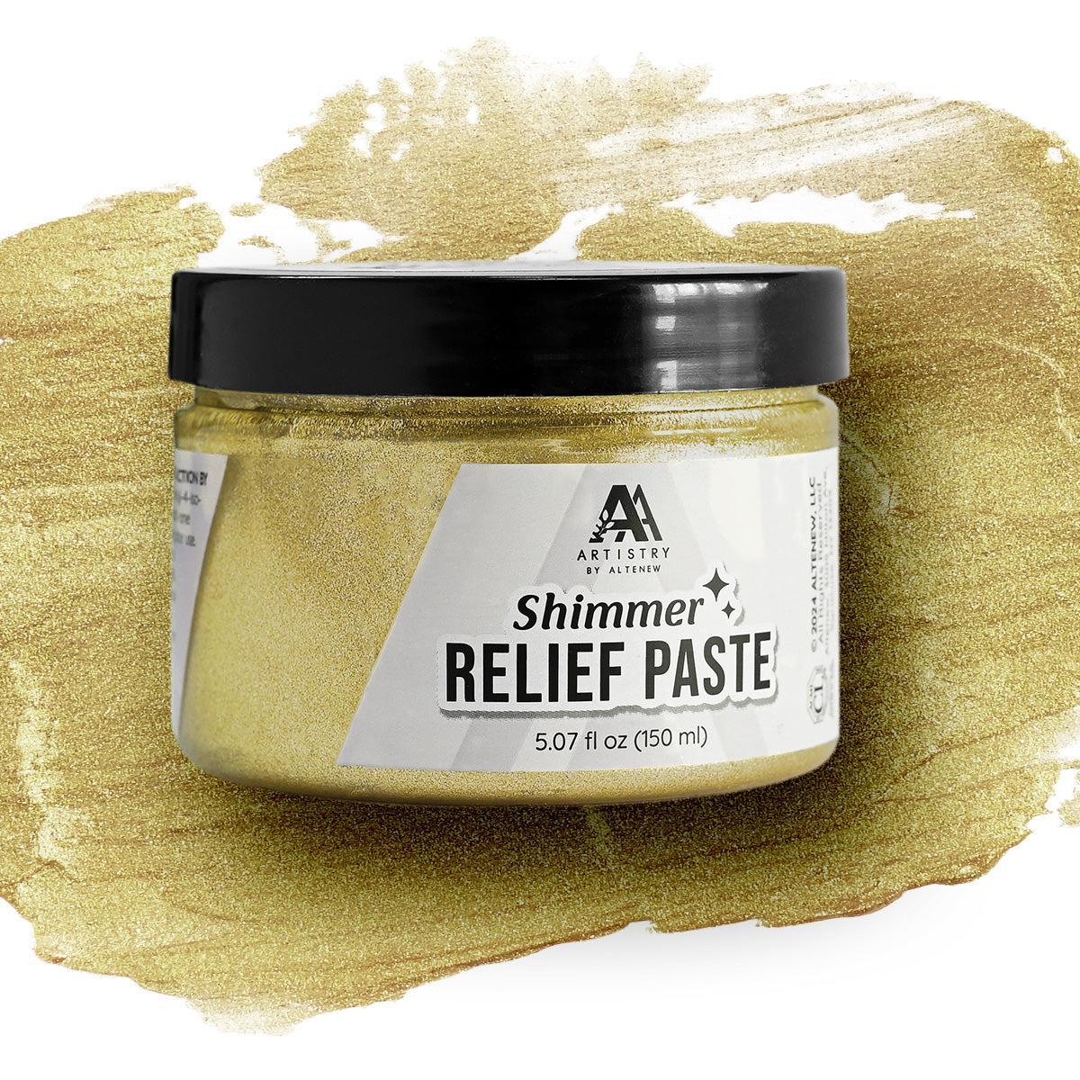 Altenew - Shimmer Relief Paste - Brass-ScrapbookPal