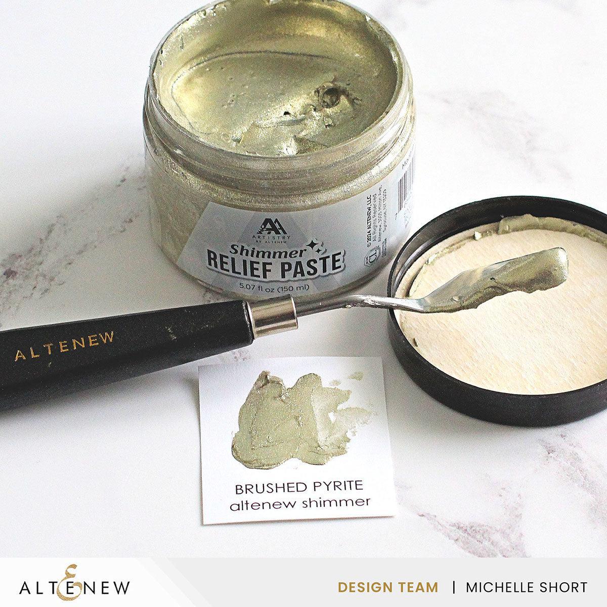 Altenew - Shimmer Relief Paste - Brushed Pyrite-ScrapbookPal