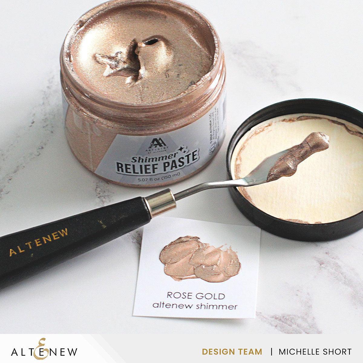 Altenew - Shimmer Relief Paste - Rose Gold-ScrapbookPal