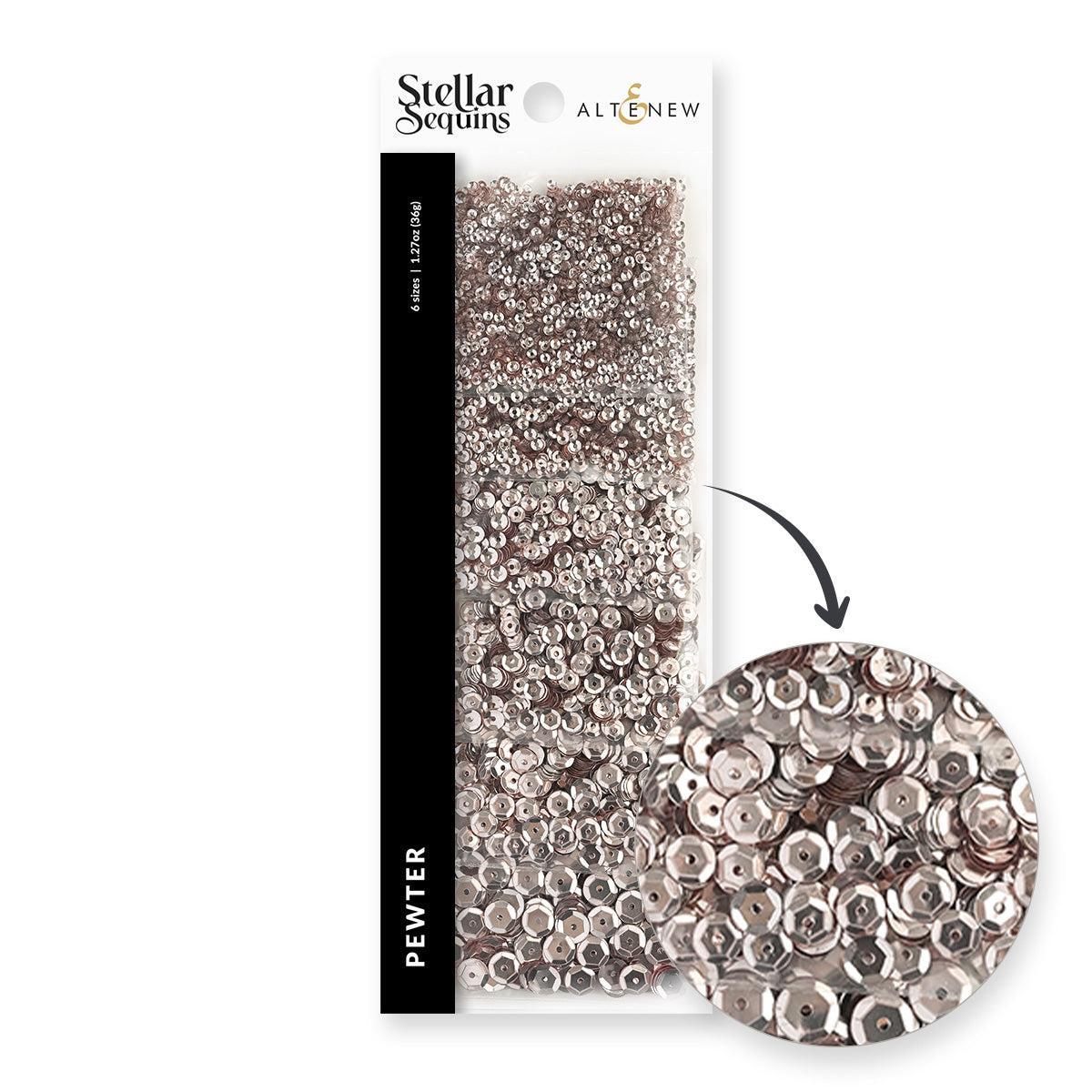 Altenew - Stellar Sequins - Pewter-ScrapbookPal